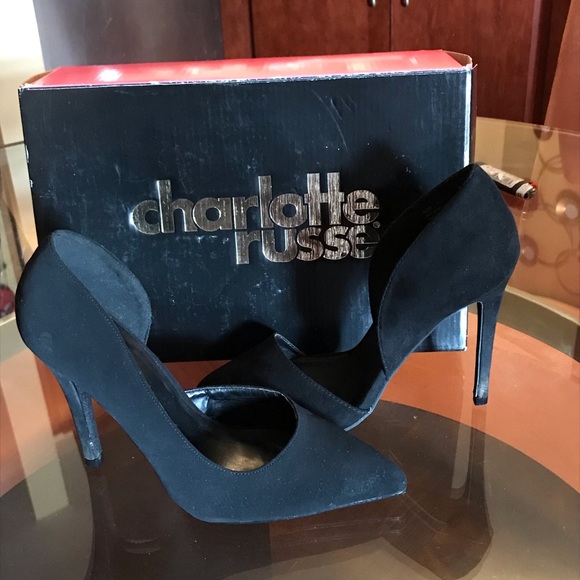 Simple Black Suede 5in Heel - Picture 1 of 4